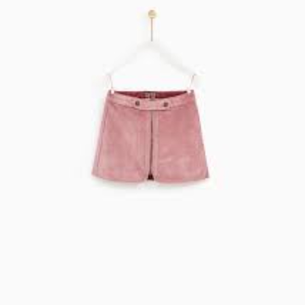 ZARA Girls Pink Zipper Skirt- Size 5 - Picture 1 of 5